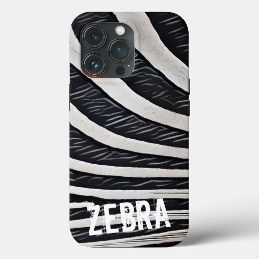 Coques Case-Mate iPhone Zebra Fur noir et blanc Design pour Amoureux des a (Verso)