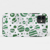 Coques Case-Mate iPhone Zebra Green et White Polka Dot (Dos (Horizontal))