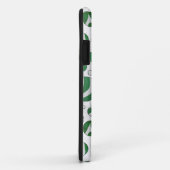 Coques Case-Mate iPhone Zebra Green et White Polka Dot (Dos/Droite)