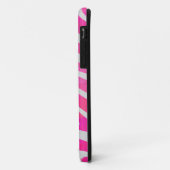 Coques Case-Mate iPhone Zebra Hot Pink et White Print (Dos/Gauche)