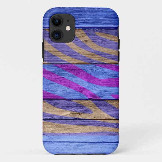 Coques Case-Mate iPhone Zebra Imprimer sur le bois #15 (Dos)