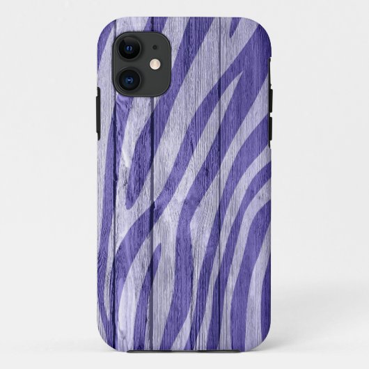 Coques Case-Mate iPhone Zebra Imprimer sur le bois #17 (Dos)