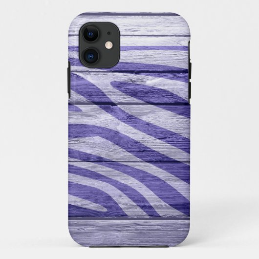 Coques Case-Mate iPhone Zebra Imprimer sur le bois #18 (Dos)