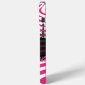 Coques Case-Mate iPhone Zebra Lovers Motif rose et noir (Verso / Gauche)