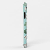 Coques Case-Mate iPhone Zebra Monstera Motif (Dos/Droite)