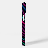 Coques Case-Mate iPhone Zebra Neon-Noir (Verso / Droite)
