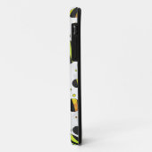 Coques Case-Mate iPhone Zebra Polka Dot noir et arc-en-ciel (Dos/Gauche)