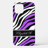Coques Case-Mate iPhone Zebra Print Mix Purple (Verso)