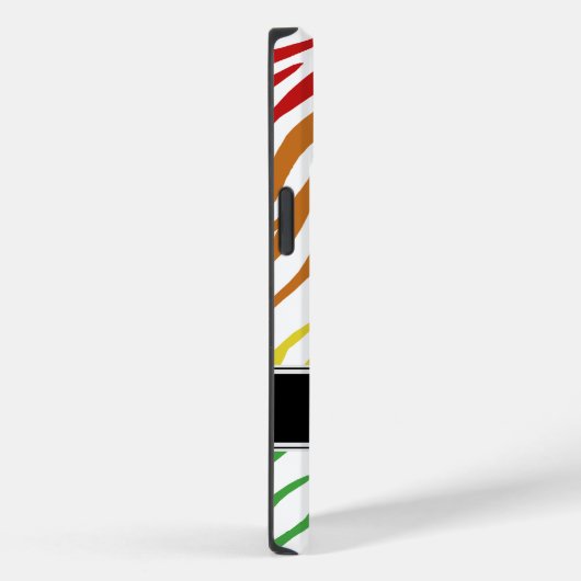Coques Case-Mate iPhone Zebra Print Mix Rainbow (Verso / Droite)