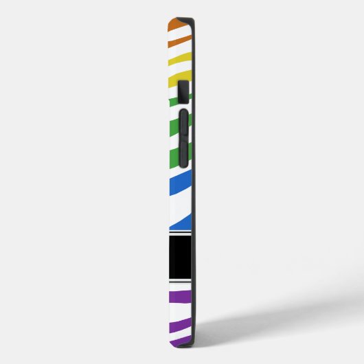 Coques Case-Mate iPhone Zebra Print Mix Rainbow (Verso / Gauche)