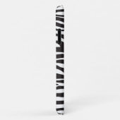 Coques Case-Mate iPhone Zebra Print, Zebra Stripes, Noir Et Blanc (Dos/Droite)