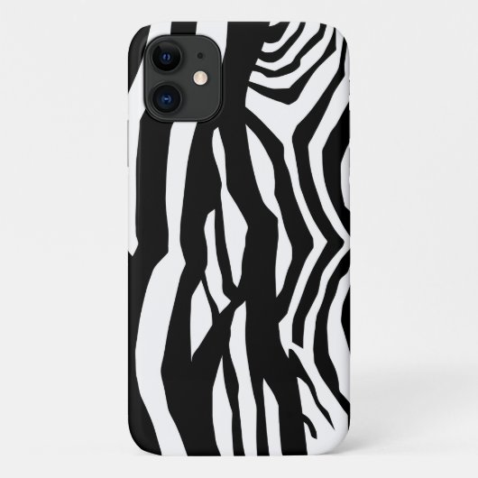Coques Case-Mate iPhone Zebra Print, Zebra Stripes, Noir Et Blanc (Dos)