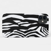 Coques Case-Mate iPhone Zebra Print, Zebra Stripes, Noir Et Blanc (Dos (Horizontal))