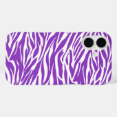 Coques Case-Mate iPhone Zebra Purple Stripes (Verso (horizontal))