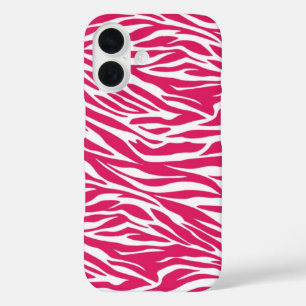 Coques iPhone 16 Zebra rose