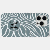 Coques Case-Mate iPhone Zebra Stripe N'importe quelle couleur Personnalise (Verso (horizontal))