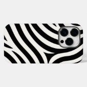 Coques Case-Mate iPhone Zebra Stripes Impression moderne (Verso (horizontal))