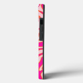 Coques Case-Mate iPhone Zebra Stripes rose Orange Poster de animal sauvage (Verso / Gauche)