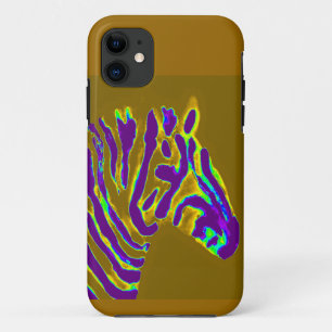 Coque Case-Mate Pour iPhone Zebra Wildlife Art Purple Stried