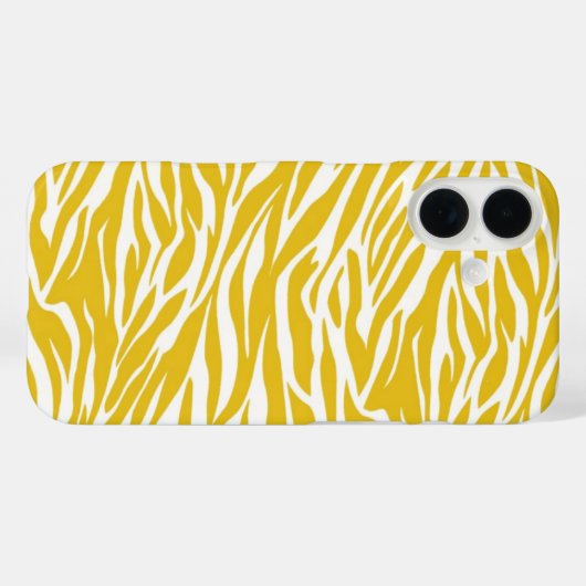 Coques Case-Mate iPhone Zebra Yellow Stripes (Verso (horizontal))