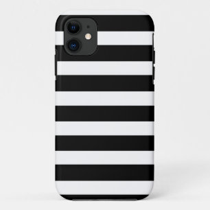 Coque iPhone 11 ZÈBRE BARRÉ ! (une conception rayée noire et