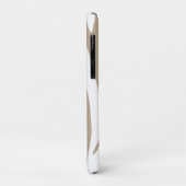 Coques Case-Mate iPhone Zèbre beige (Dos/Gauche)