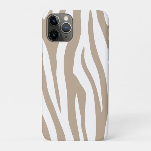 Coques Case-Mate iPhone Zèbre beige (Dos)