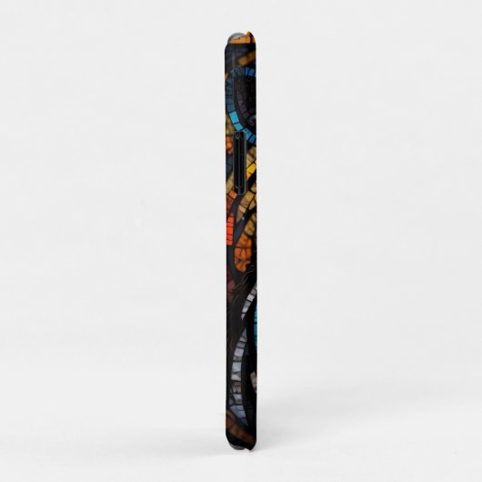 Coques Case-Mate iPhone Zèbre de la mosaïque (Dos/Droite)