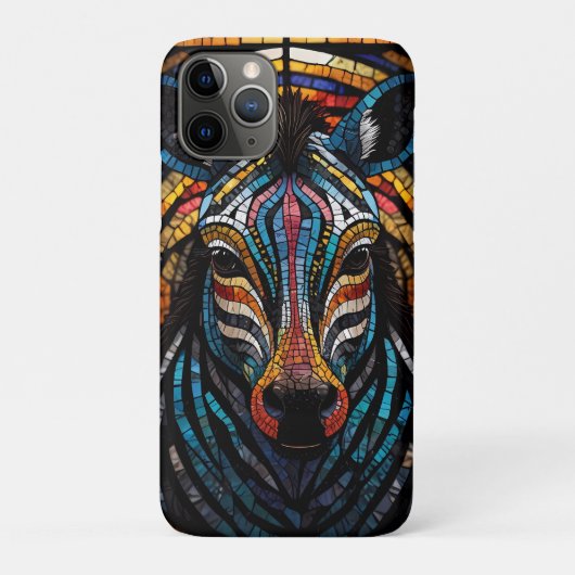 Coques Case-Mate iPhone Zèbre de la mosaïque (Dos)