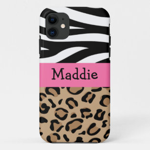 Etui iPhone Case-Mate Zèbre et empreinte de léopard personnalisés ave