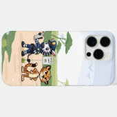 Coques Case-Mate iPhone zèbre et guépard de police mignons (Verso (horizontal))