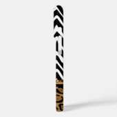 Coques Case-Mate iPhone Zèbre et Monogramme Empreinte de léopard (Verso / Gauche)