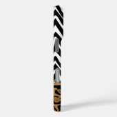 Coques Case-Mate iPhone Zèbre et Monogramme Empreinte de léopard (Verso / Droite)