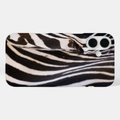 Coques Case-Mate iPhone Zèbre rayé noir et blanc (Verso (horizontal))