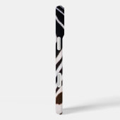 Coques Case-Mate iPhone Zèbre rayé noir et blanc (Verso / Droite)