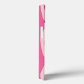 Coques Case-Mate iPhone Zèbre rayures - Fuchsia et rose clair (Verso / Droite)