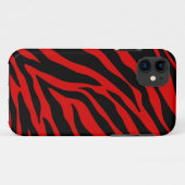Coques Case-Mate iPhone zèbre rouge (Dos (Horizontal))