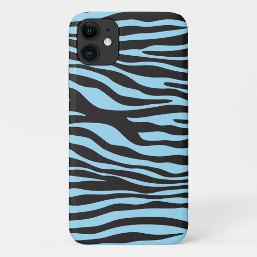 Coques Case-Mate iPhone Zèbre, Zèbre, Zèbre bleu, Jungle (Dos)