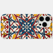 Coques Case-Mate iPhone zellige en mosaïque, Mandala-Motif (Verso (horizontal))