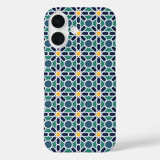 Coques Case-Mate iPhone Zellige marocain Art Motif (Zelij) (Verso)