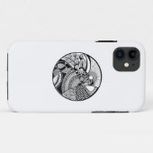 Coques Case-Mate iPhone Zendala abstrait sur le cercle (Dos (Horizontal))
