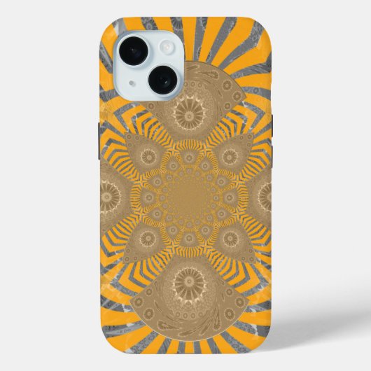 Coques Case-Mate iPhone Zephyr doré : Elégance en Jaune doré & Chrome (Verso)