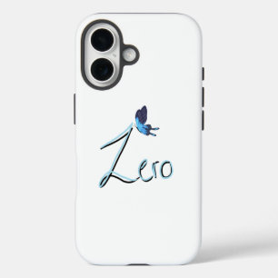 Coques iPhone 16 ZERO Papillon Bleu Noir et Bleu Dégradé iPhone