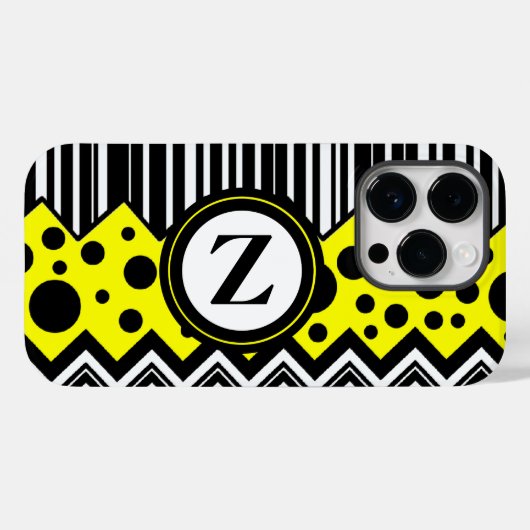 Coques Case-Mate iPhone Zig Zag & Dots (Verso (horizontal))
