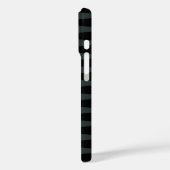 Coques Case-Mate iPhone Zig Zag Turquoise noir Motif gris (Verso / Gauche)