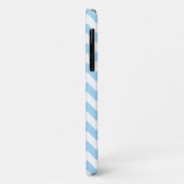 Coques Case-Mate iPhone Zigzag bleu, Chevron bleu, Motif géométrique (Dos/Gauche)
