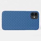 Coques Case-Mate iPhone Zigzag bleu, Chevron bleu, Motif géométrique (Dos (Horizontal))