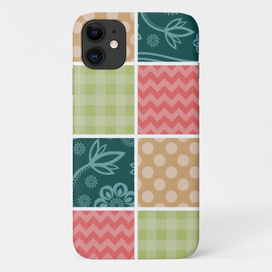 Coques Case-Mate iPhone Zigzag, Chevron, En vichy, Pois, Patchwork (Dos)