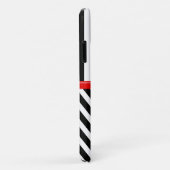 Coques Case-Mate iPhone Zigzag, chevron, stripes, Black and White (Dos/Droite)
