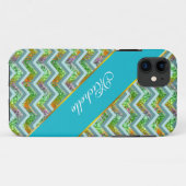 Coques Case-Mate iPhone ZigZag en verre tendu (Dos (Horizontal))